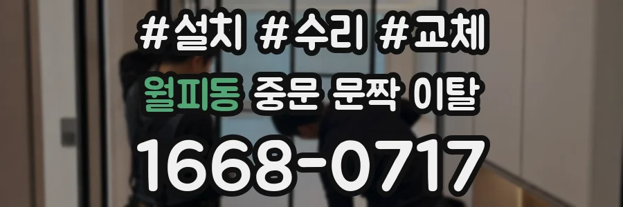 월피동 중문 문짝 이탈