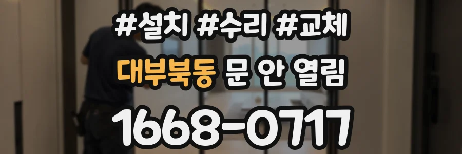 대부북동 문 안 열림