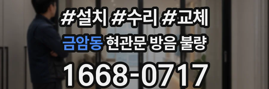 금암동 현관문 방음 불량