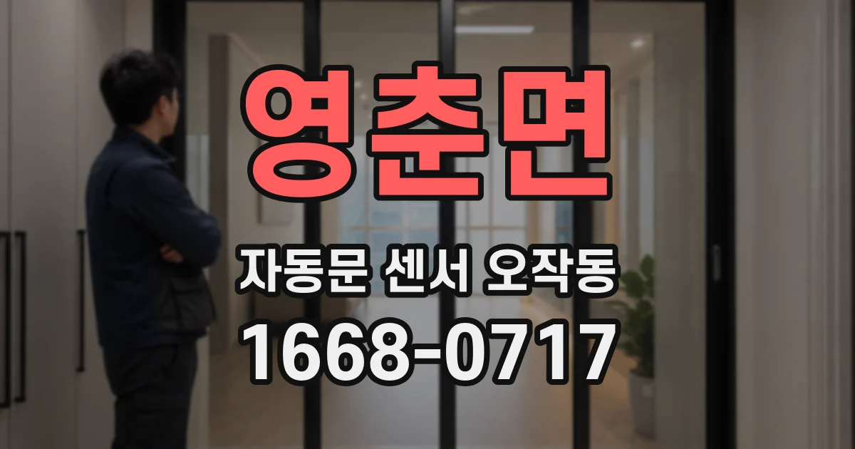 영춘면 자동문 센서 오작동