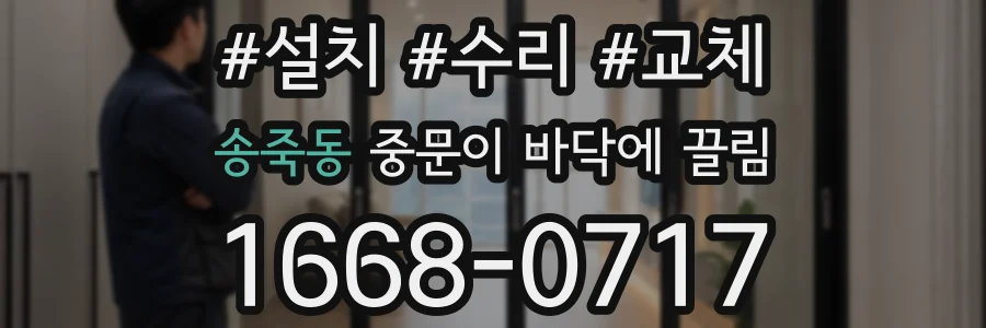 송죽동 중문이 바닥에 끌림