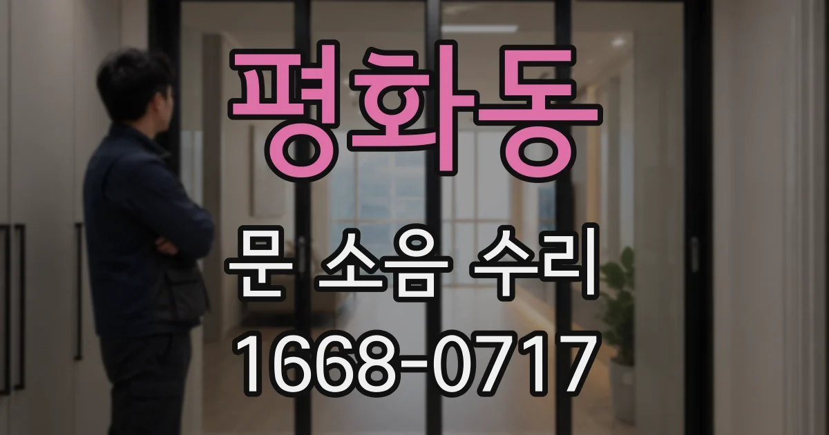 평화동 문 소음 수리