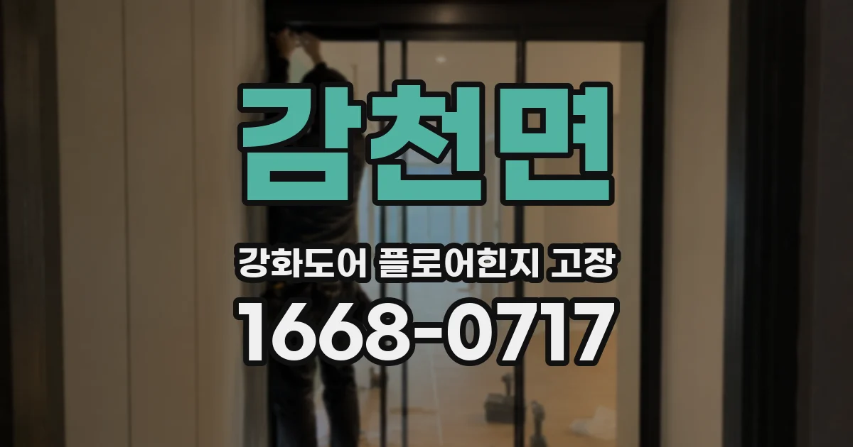 감천면 강화도어 플로어힌지 고장