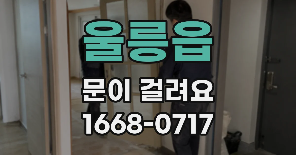 울릉읍 문이 걸려요