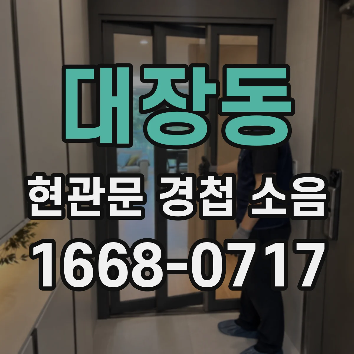 대장동 현관문 경첩 소음