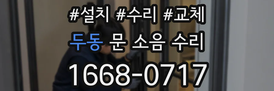 두동 문 소음 수리