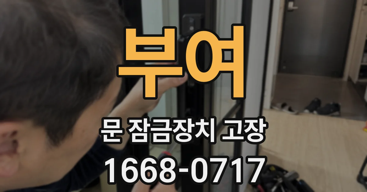 부여 문 잠금장치 고장