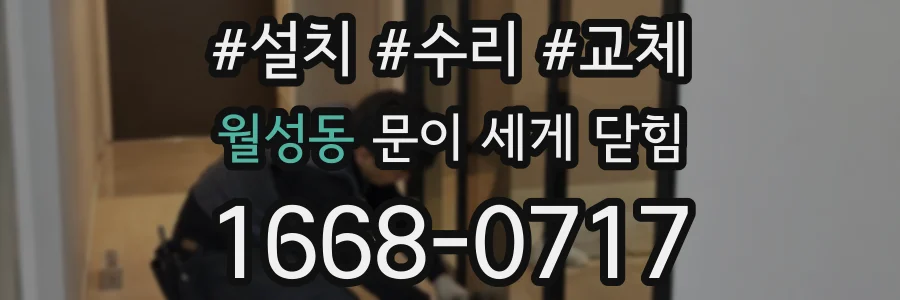 월성동 문이 세게 닫힘