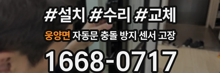 웅양면 자동문 충돌 방지 센서 고장