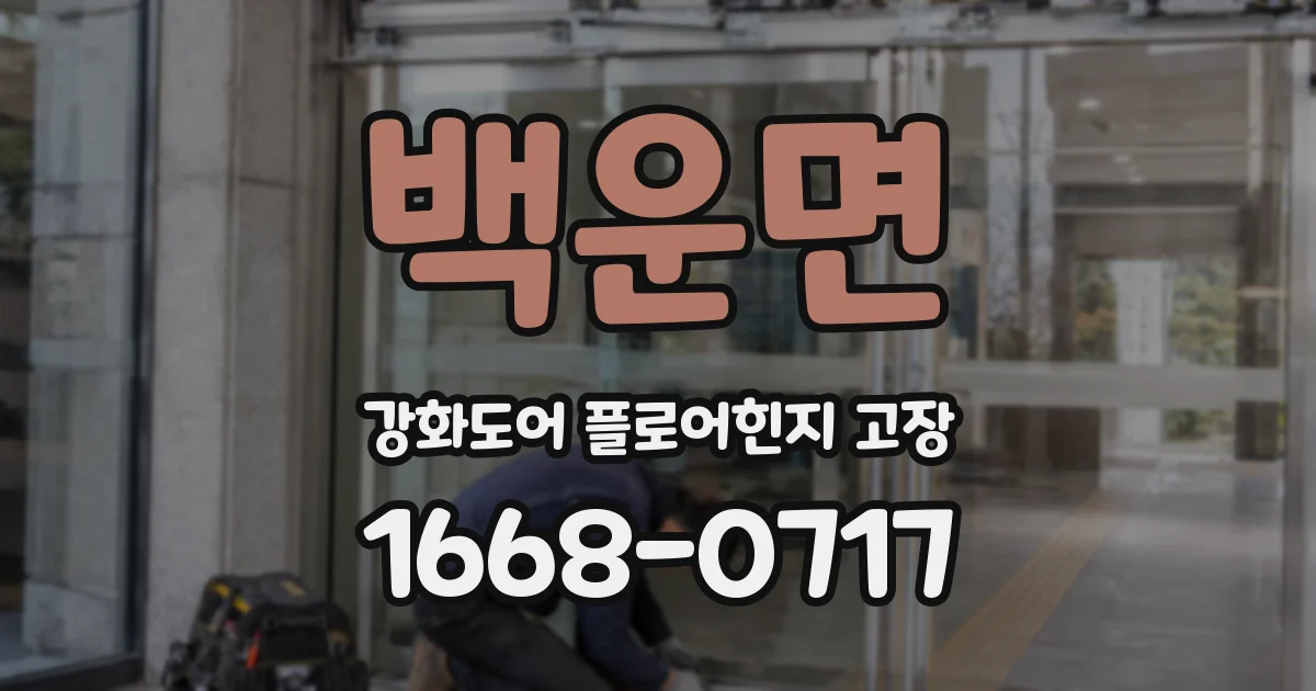 백운면 강화도어 플로어힌지 고장