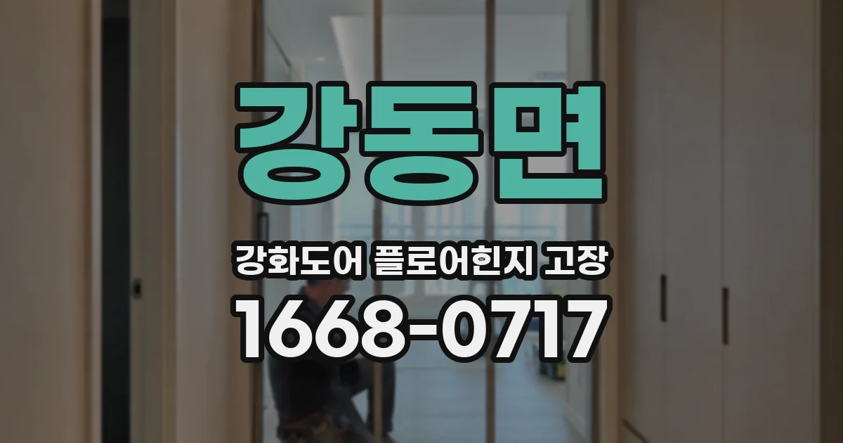 강동면 강화도어 플로어힌지 고장