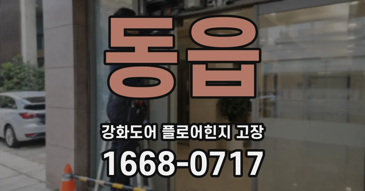 동읍 강화도어 플로어힌지 고장