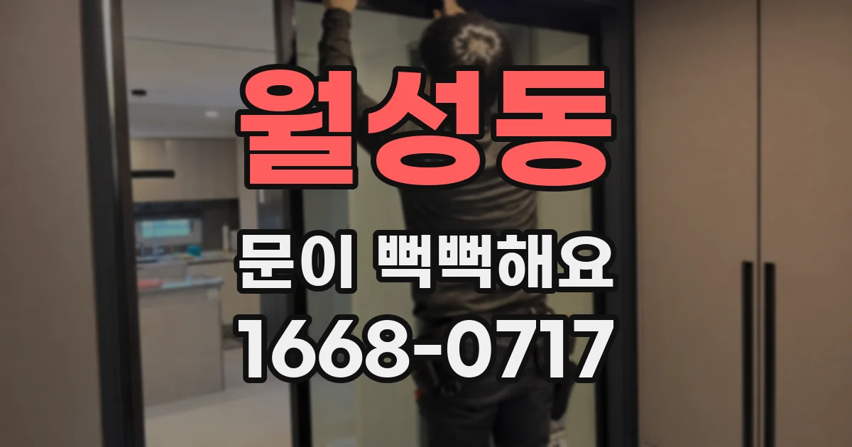 월성동 문이 뻑뻑해요