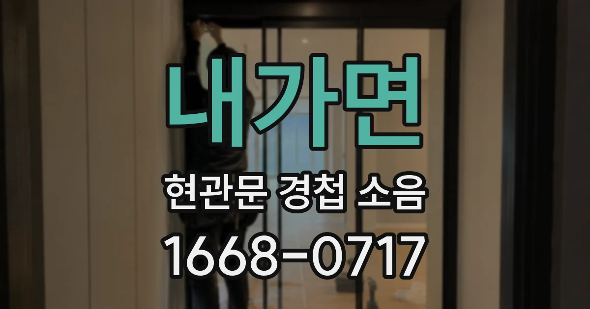 내가면 현관문 경첩 소음