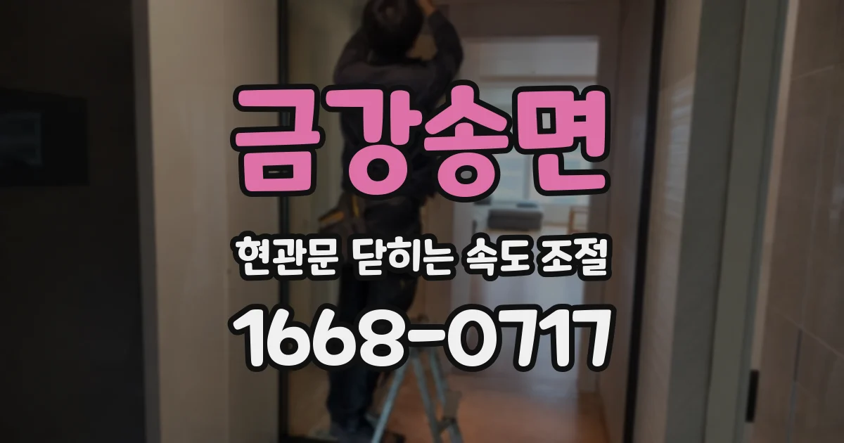 금강송면 현관문 닫히는 속도 조절