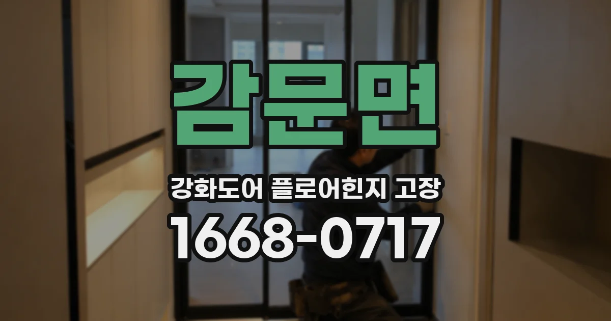 감문면 강화도어 플로어힌지 고장