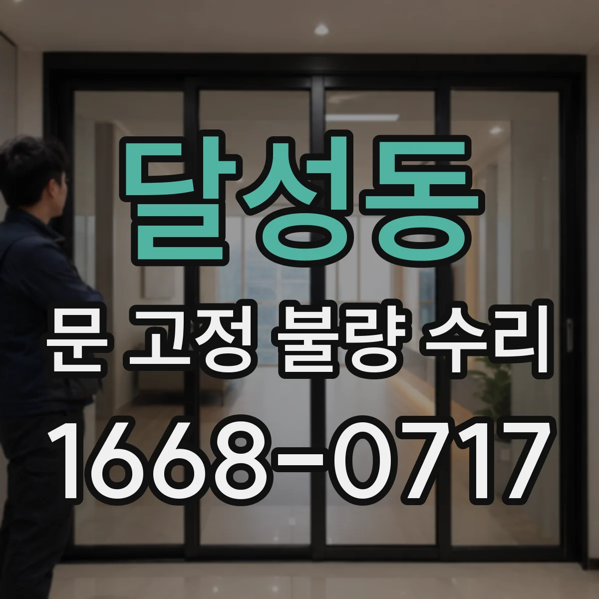 달성동 문 고정 불량 수리