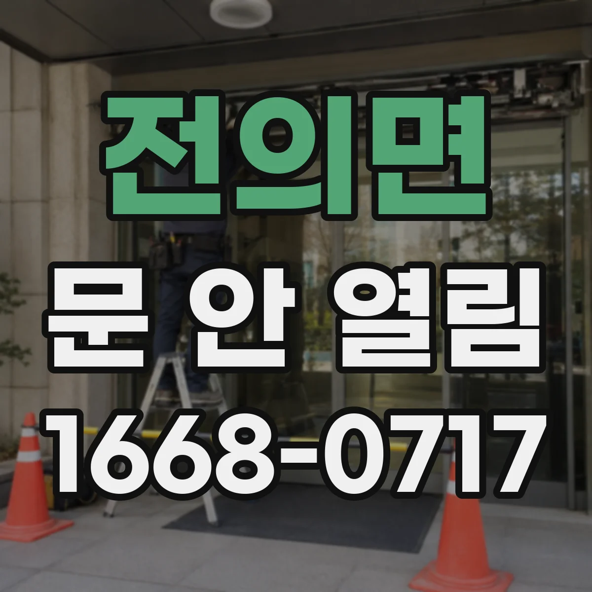 전의면 문 안 열림