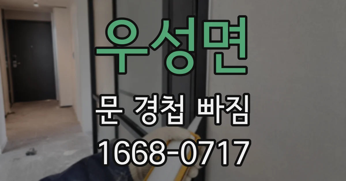 우성면 문 경첩 빠짐