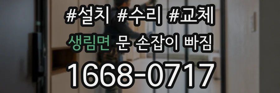 생림면 문 손잡이 빠짐