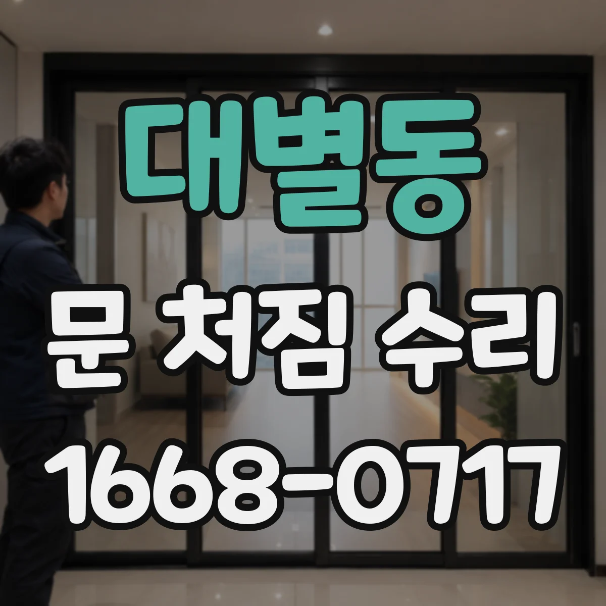 대별동 문 처짐 수리