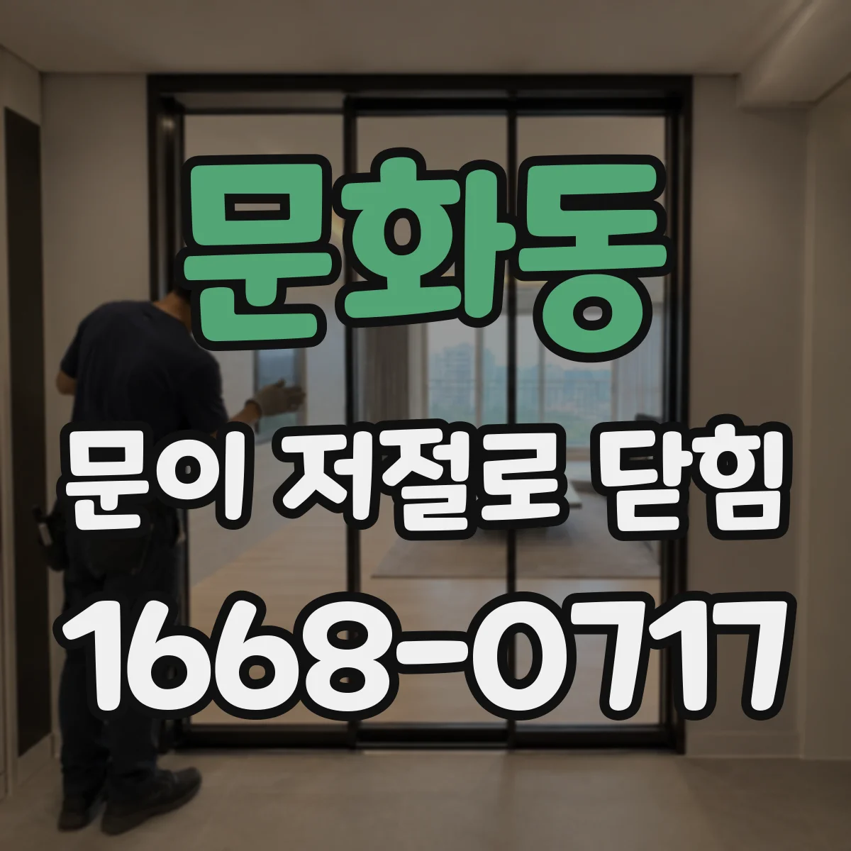 문화동 문이 저절로 닫힘