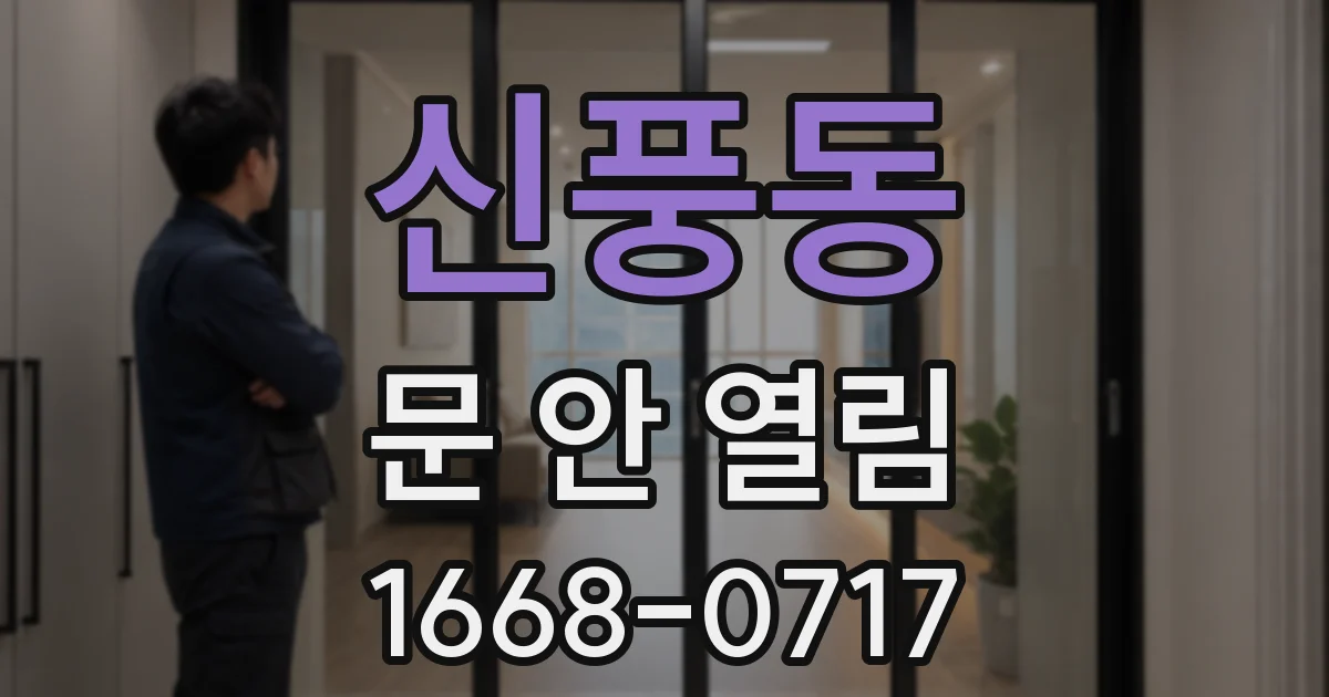 신풍동 문 안 열림