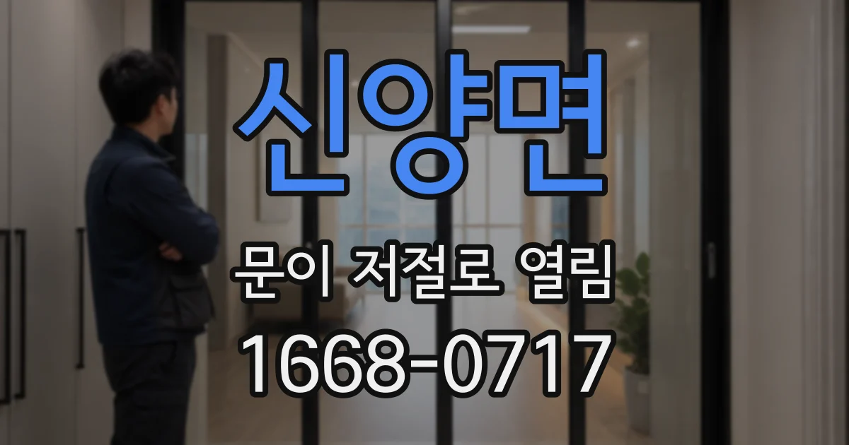 신양면 문이 저절로 열림