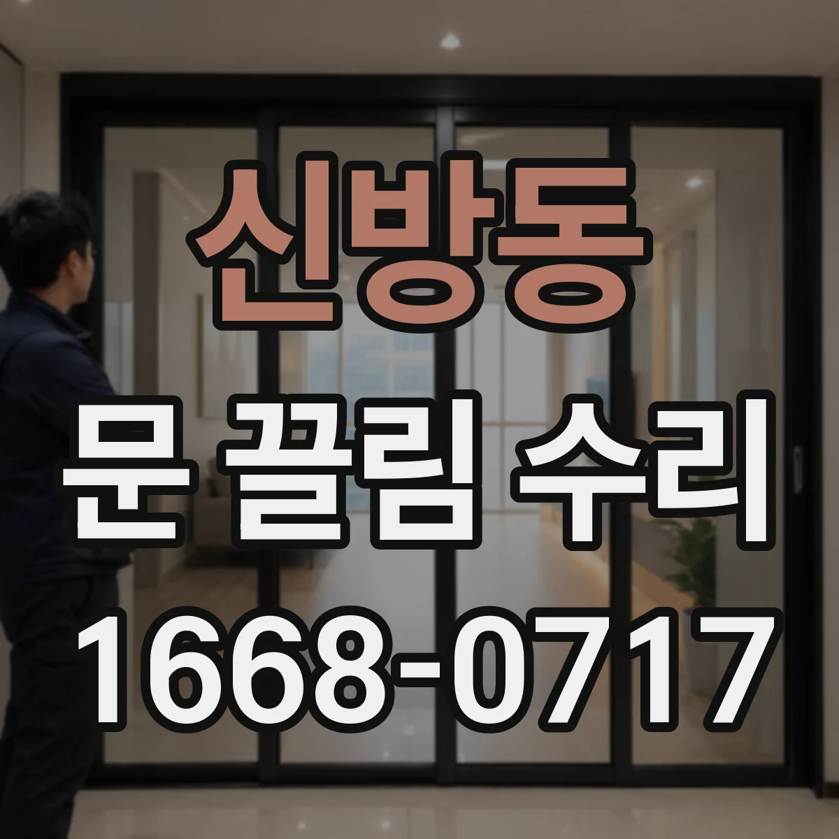 신방동 문 끌림 수리