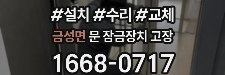 금성면 문 잠금장치 고장