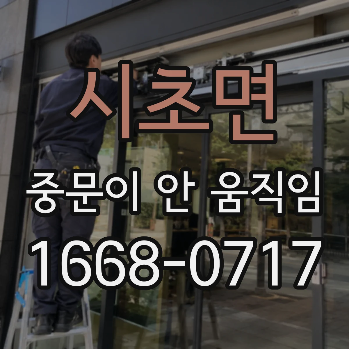 시초면 중문이 안 움직임