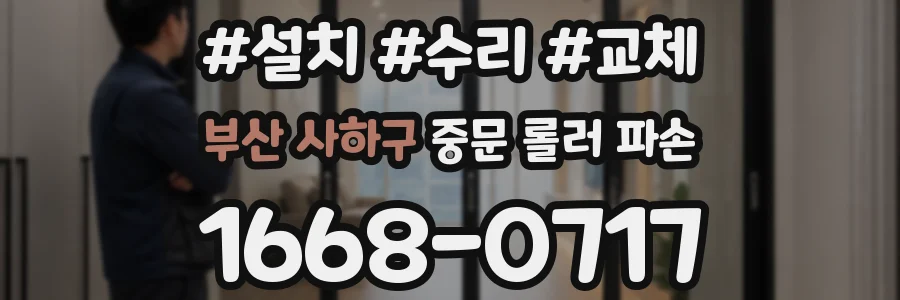 부산 사하구 중문 롤러 파손