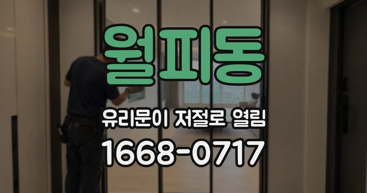 월피동 유리문이 저절로 열림