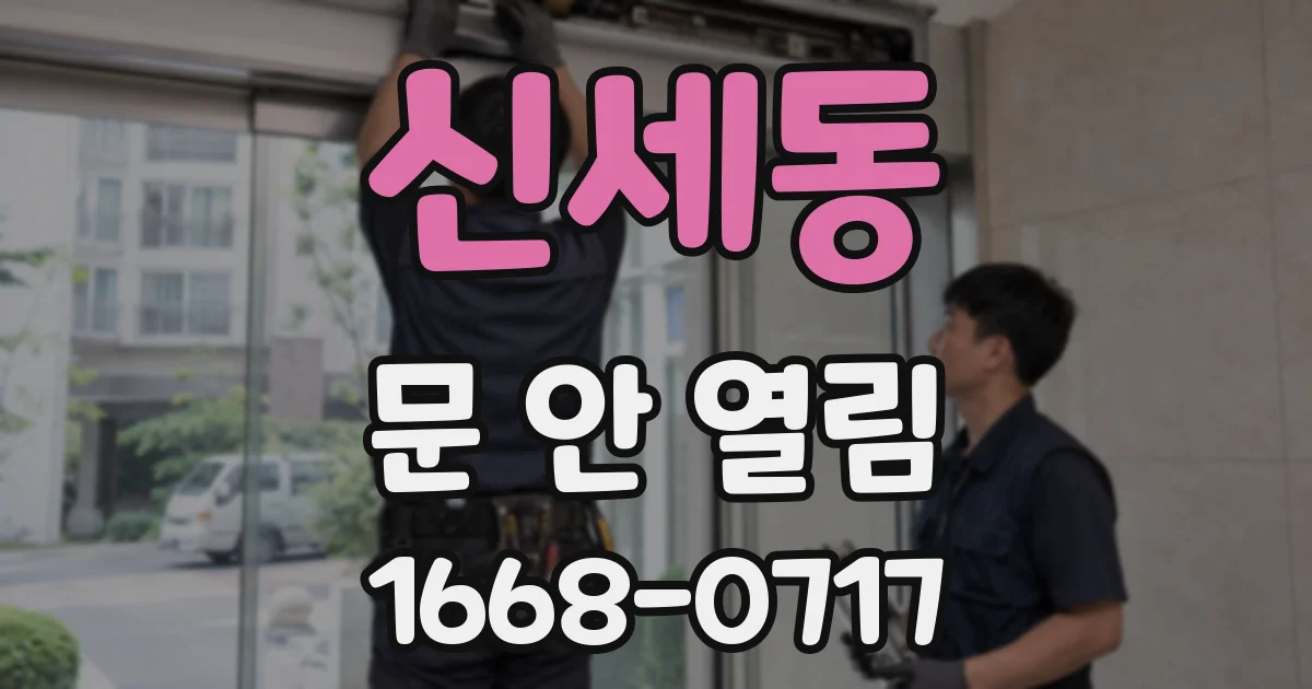 신세동 문 안 열림