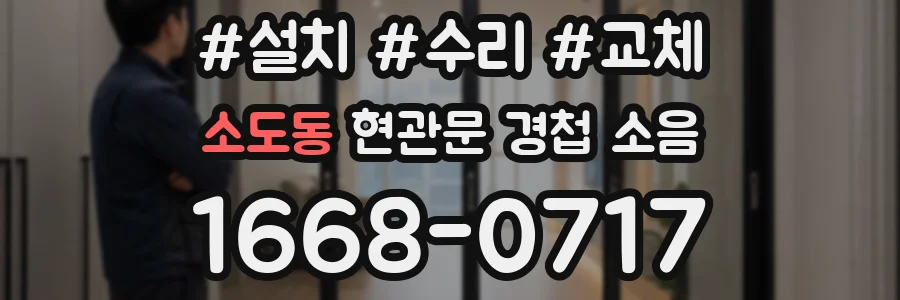 소도동 현관문 경첩 소음