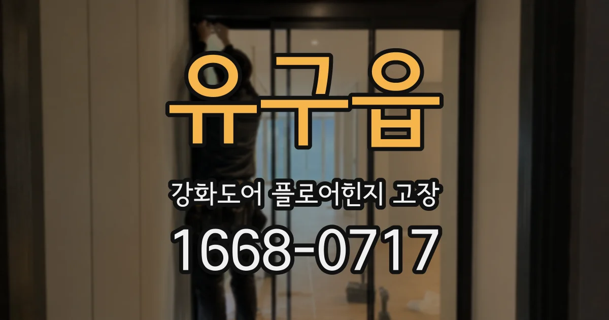 유구읍 강화도어 플로어힌지 고장