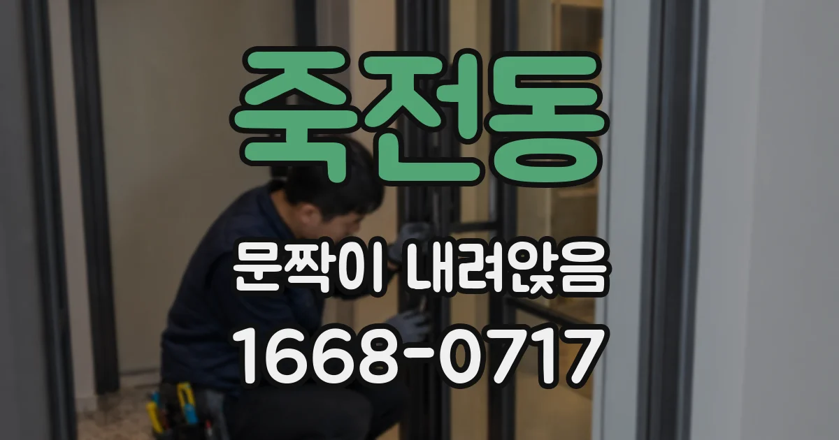죽전동 문짝이 내려앉음