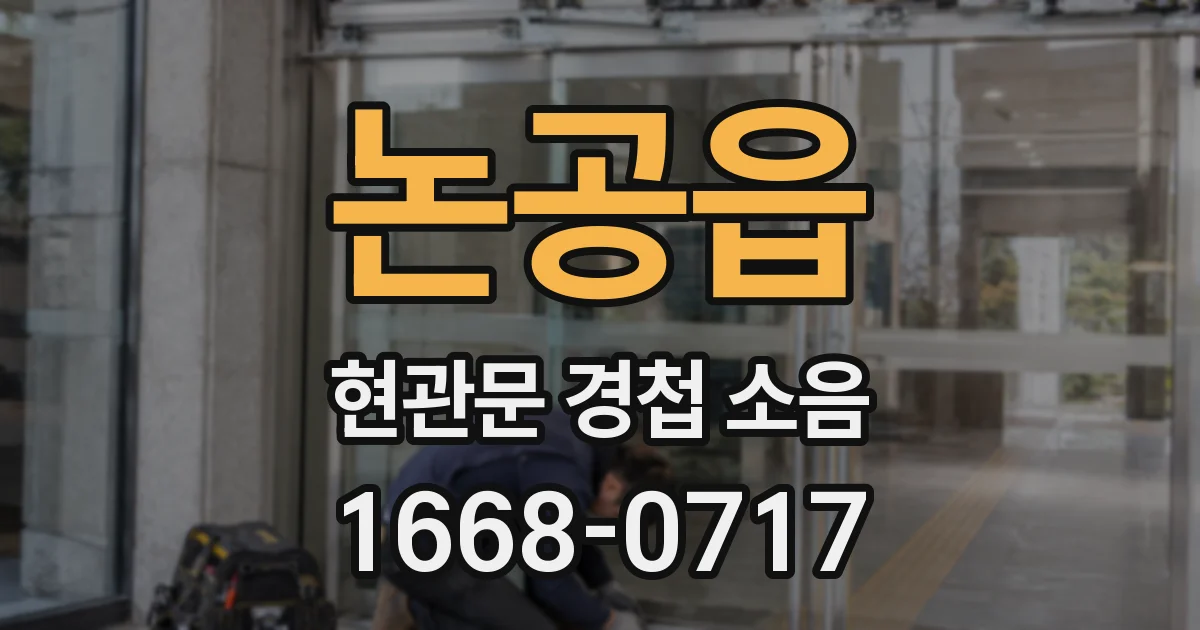 논공읍 현관문 경첩 소음