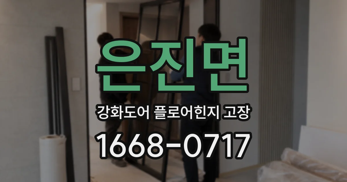 은진면 강화도어 플로어힌지 고장