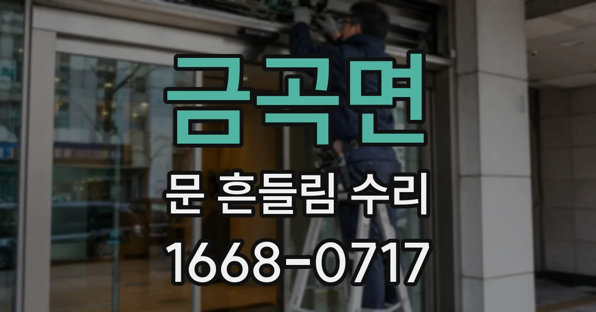 금곡면 문 흔들림 수리