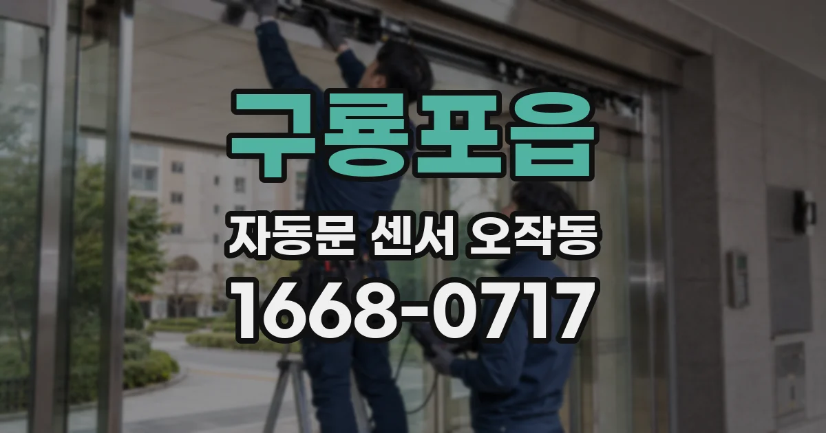 구룡포읍 자동문 센서 오작동