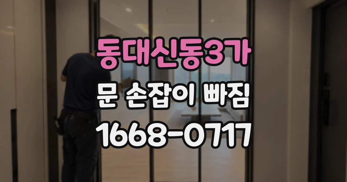 동대신동3가 문 손잡이 빠짐