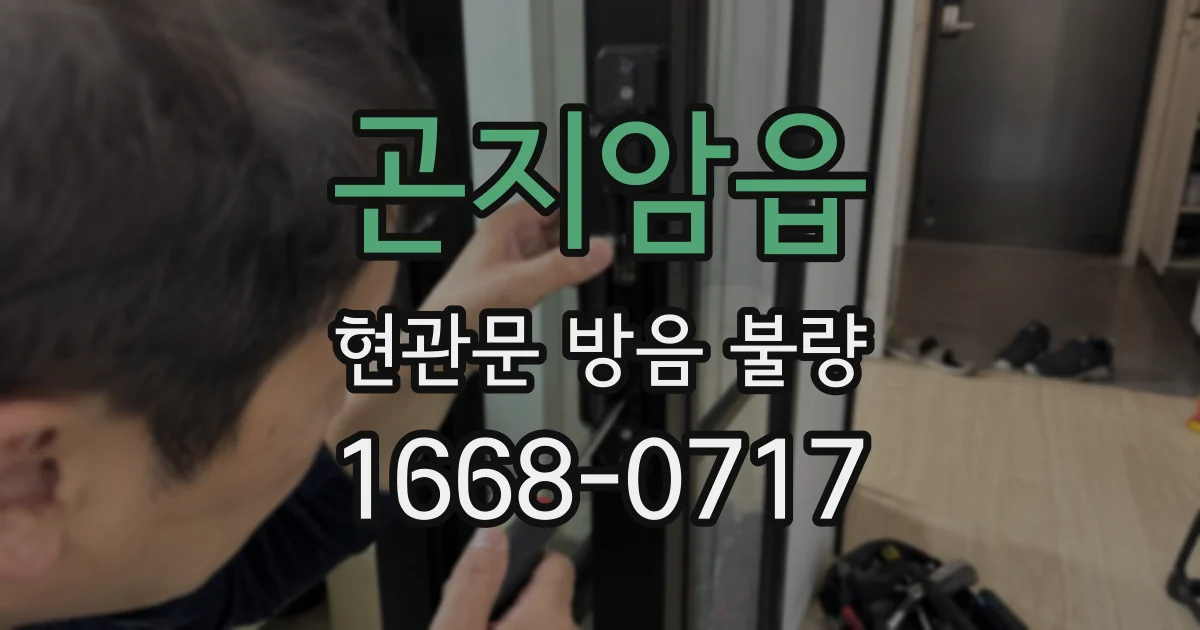 곤지암읍 현관문 방음 불량