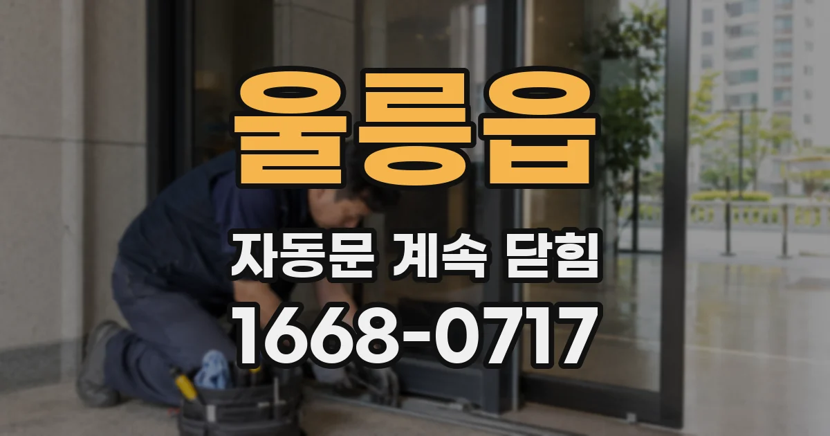울릉읍 자동문 계속 닫힘