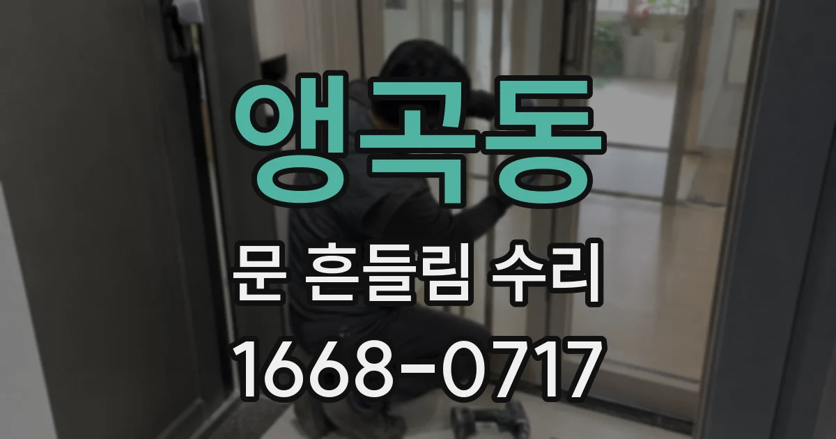 앵곡동 문 흔들림 수리