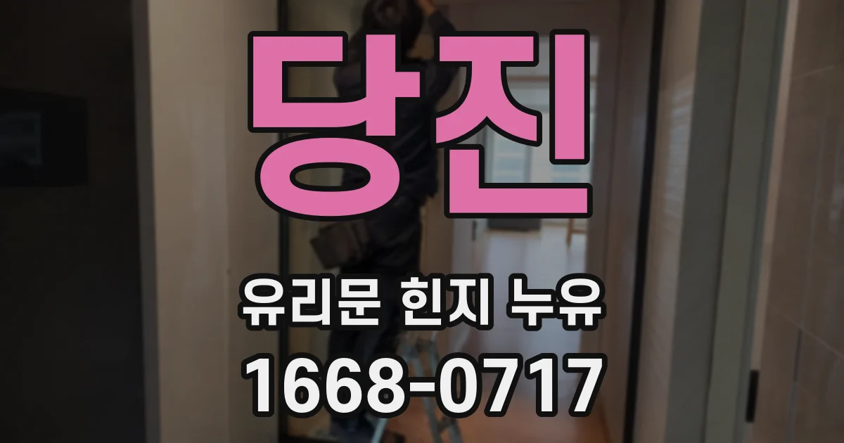 당진 유리문 힌지 누유