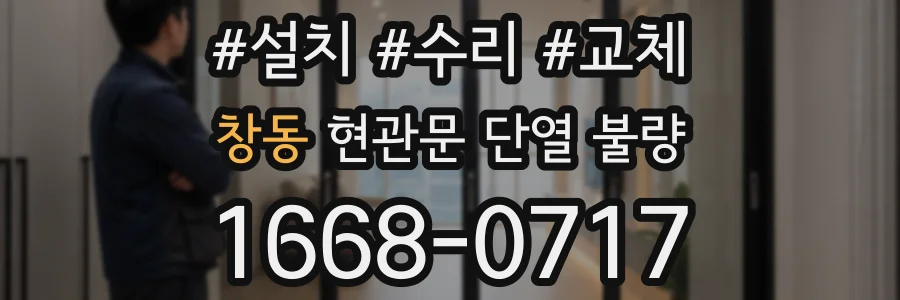 창동 현관문 단열 불량