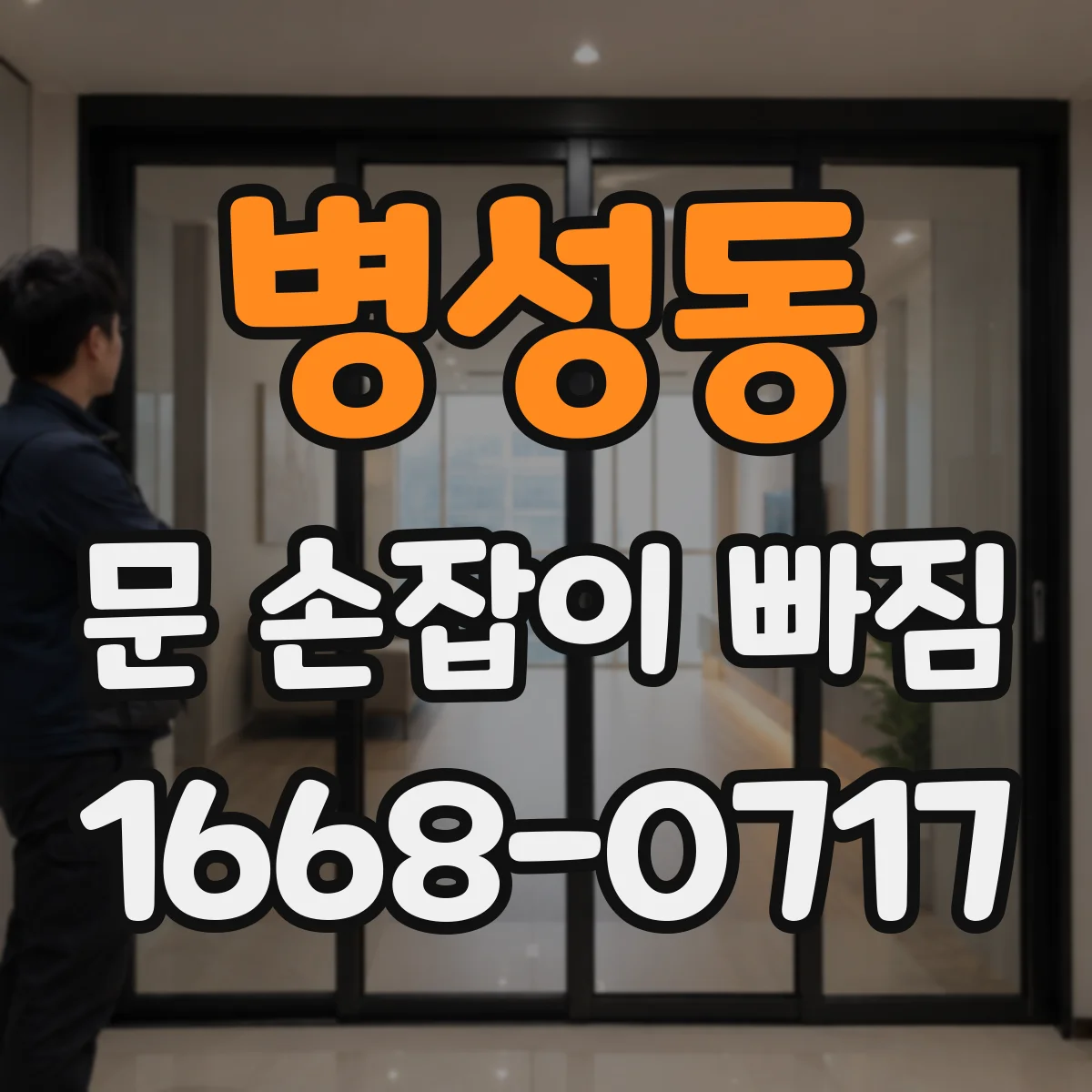 병성동 문 손잡이 빠짐