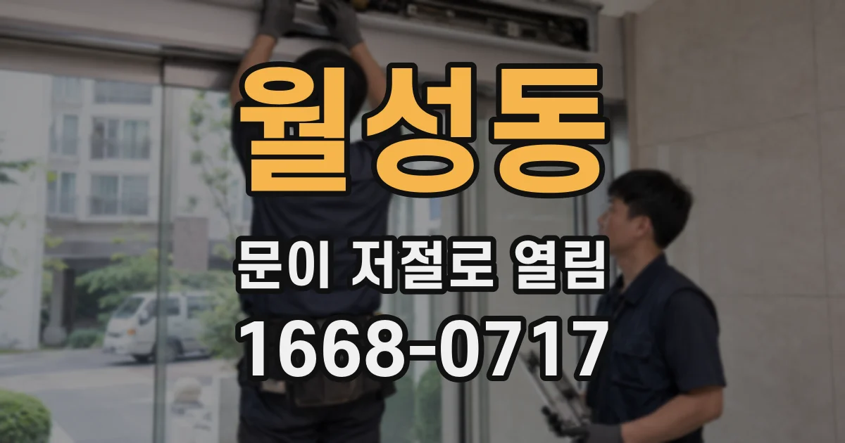 월성동 문이 저절로 열림
