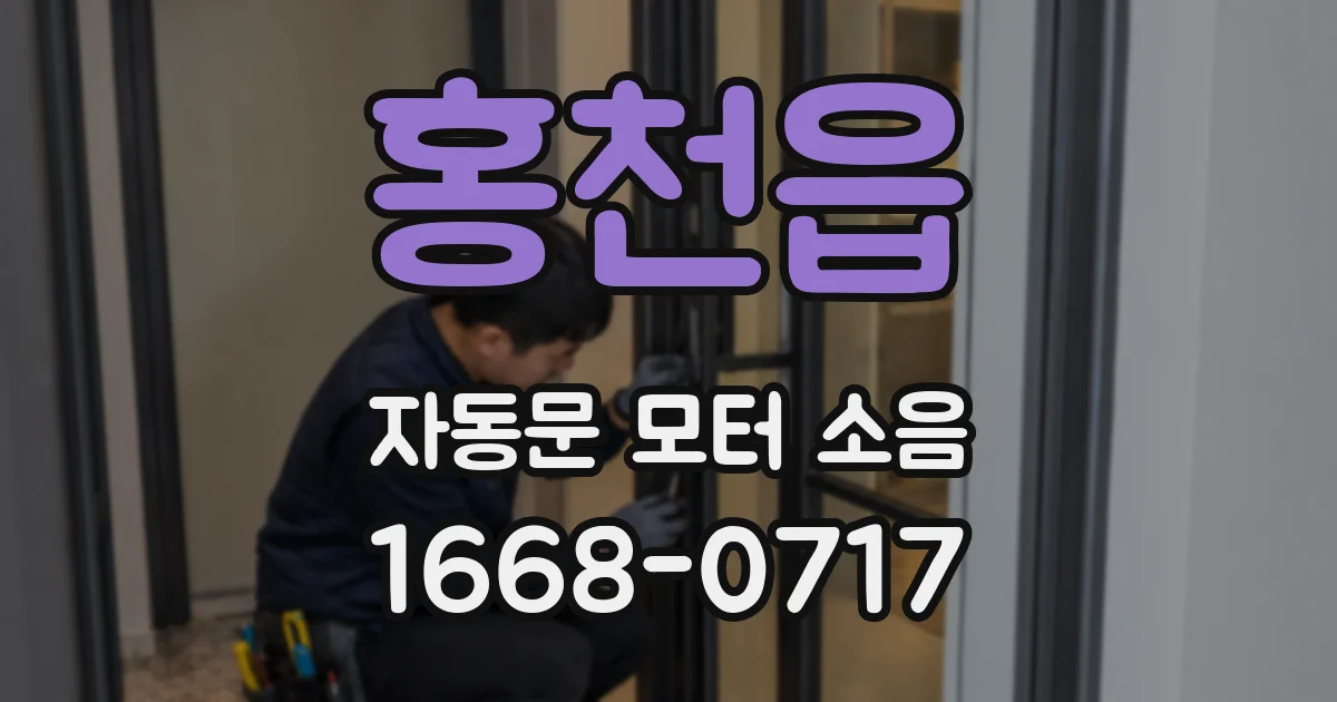 홍천읍 자동문 모터 소음